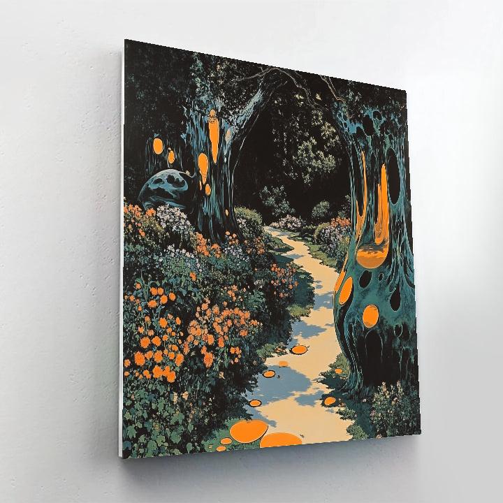Salvador Dali Inspired Dreamscape Garden painting number kit