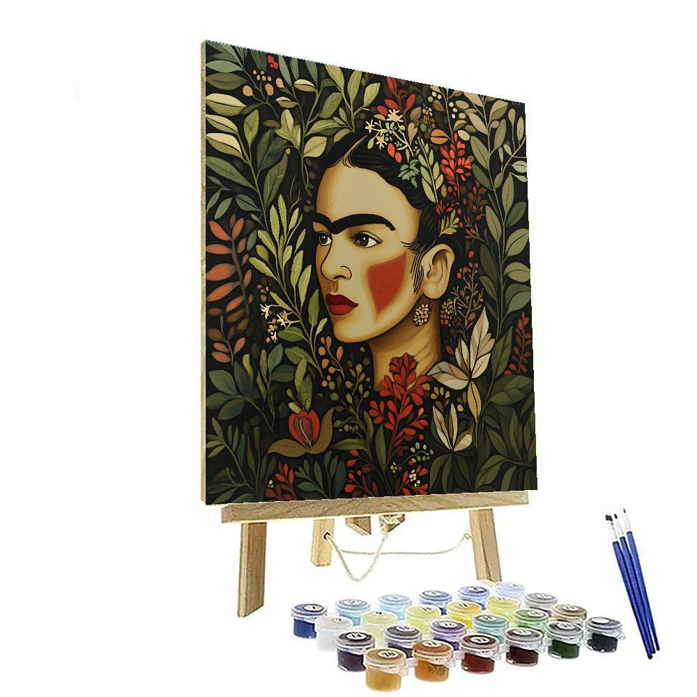Frida Kahlo Inspired Emotions Of Nature paint by color