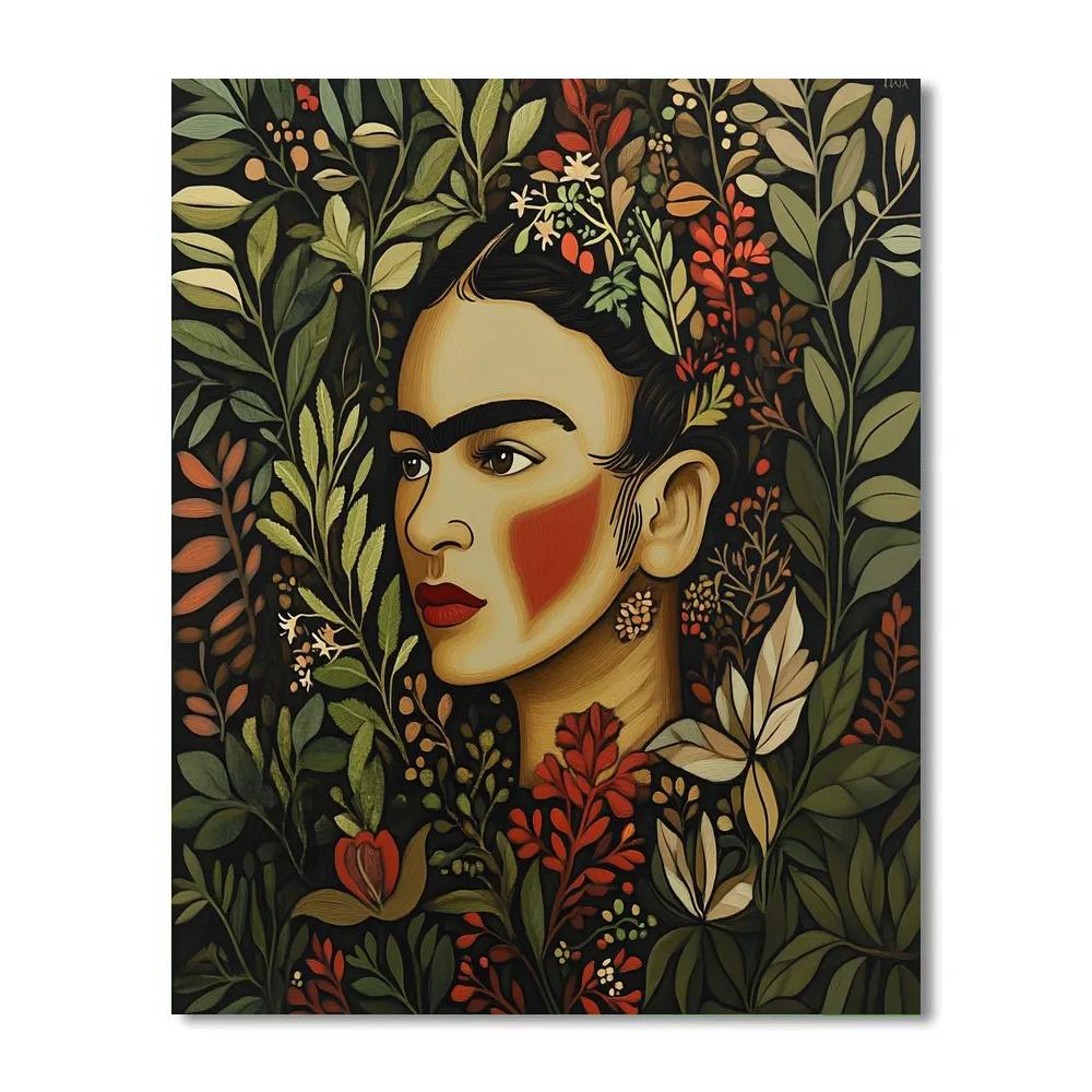 Frida Kahlo Inspired Emotions Of Nature paint by color
