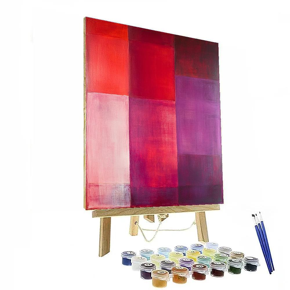 Mark Rothko Inspired Color Fields painting number kit