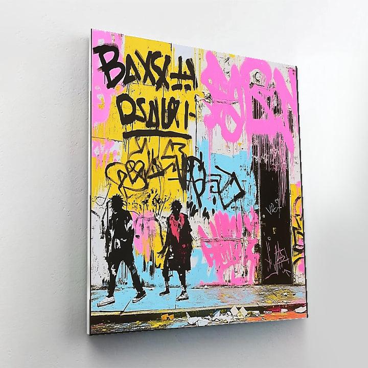 Jean-Michel Basquiat Inspired Urban Expression paint by number