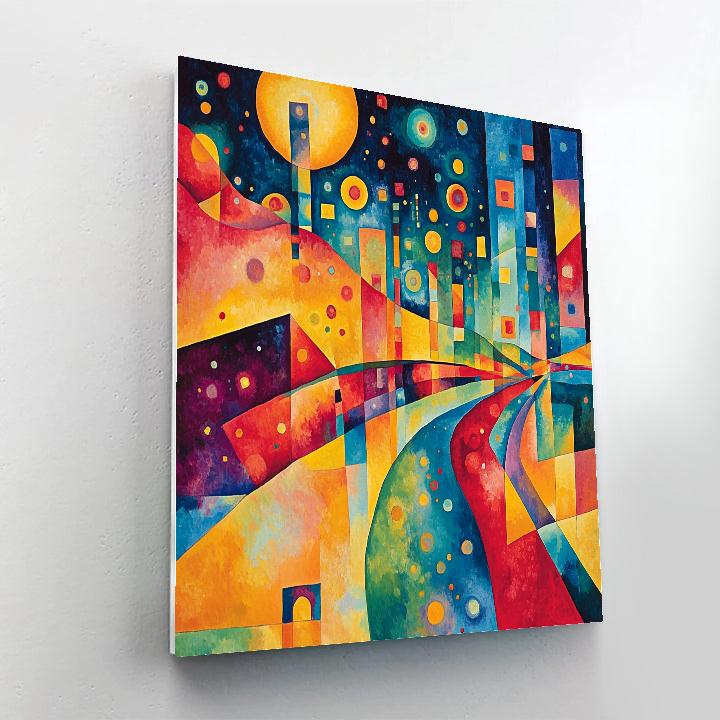 Wassily Kandinsky Inspired Abstract Harmony painting number kit