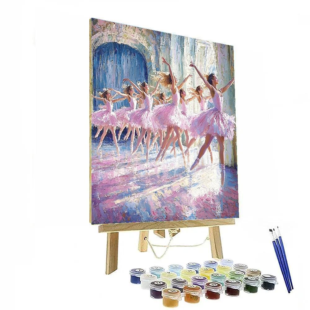 Edgar Degas Inspired Ballet In Motion paint by number