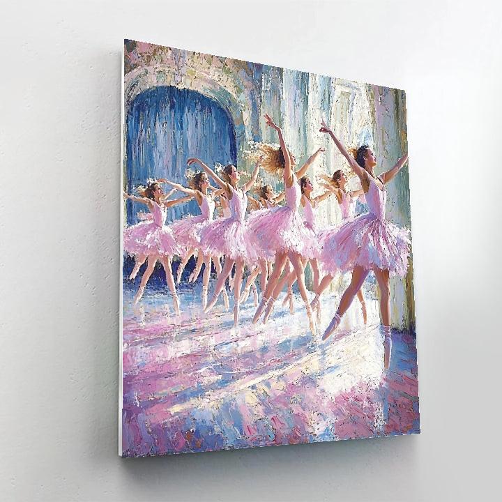 Edgar Degas Inspired Ballet In Motion paint by number
