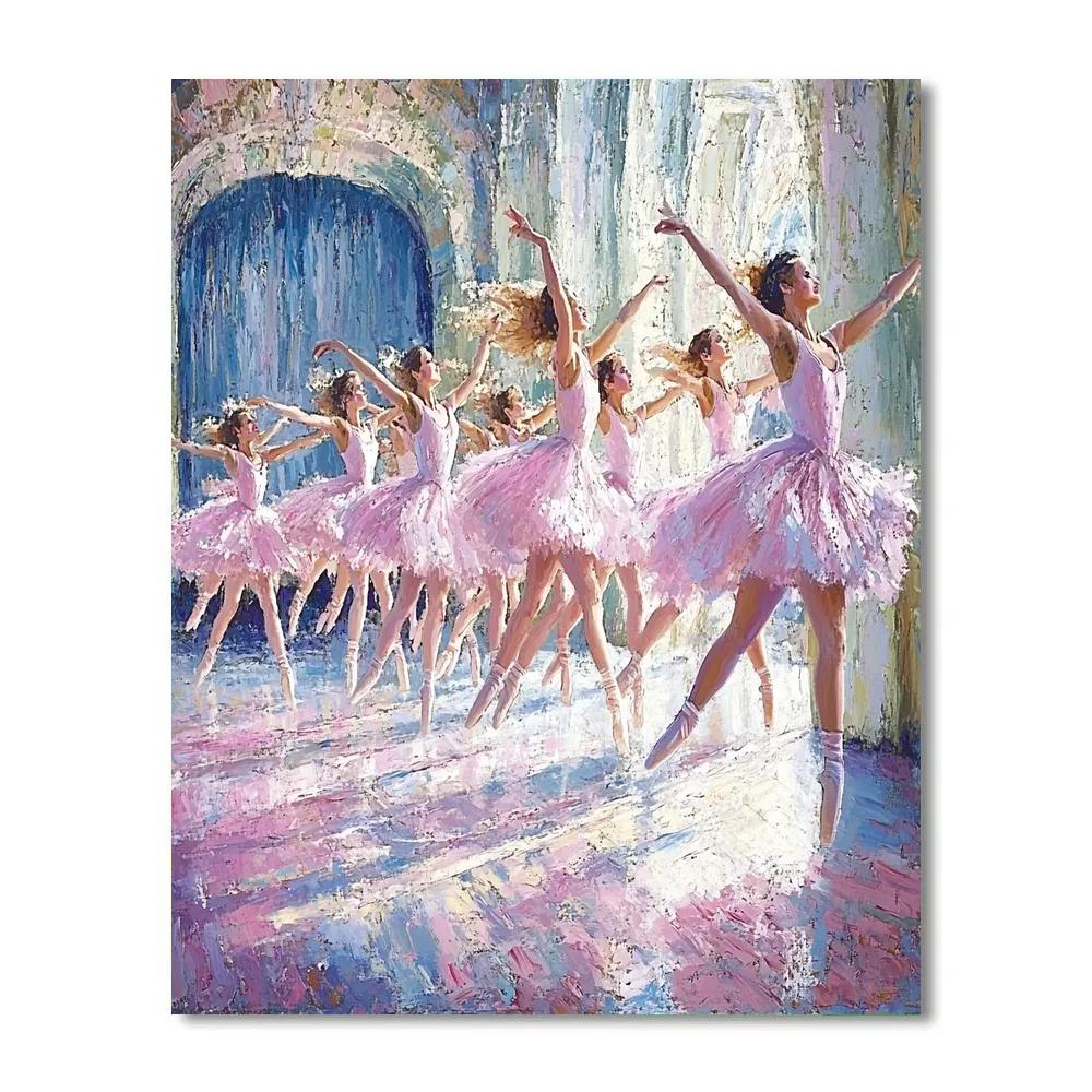 Edgar Degas Inspired Ballet In Motion paint by number