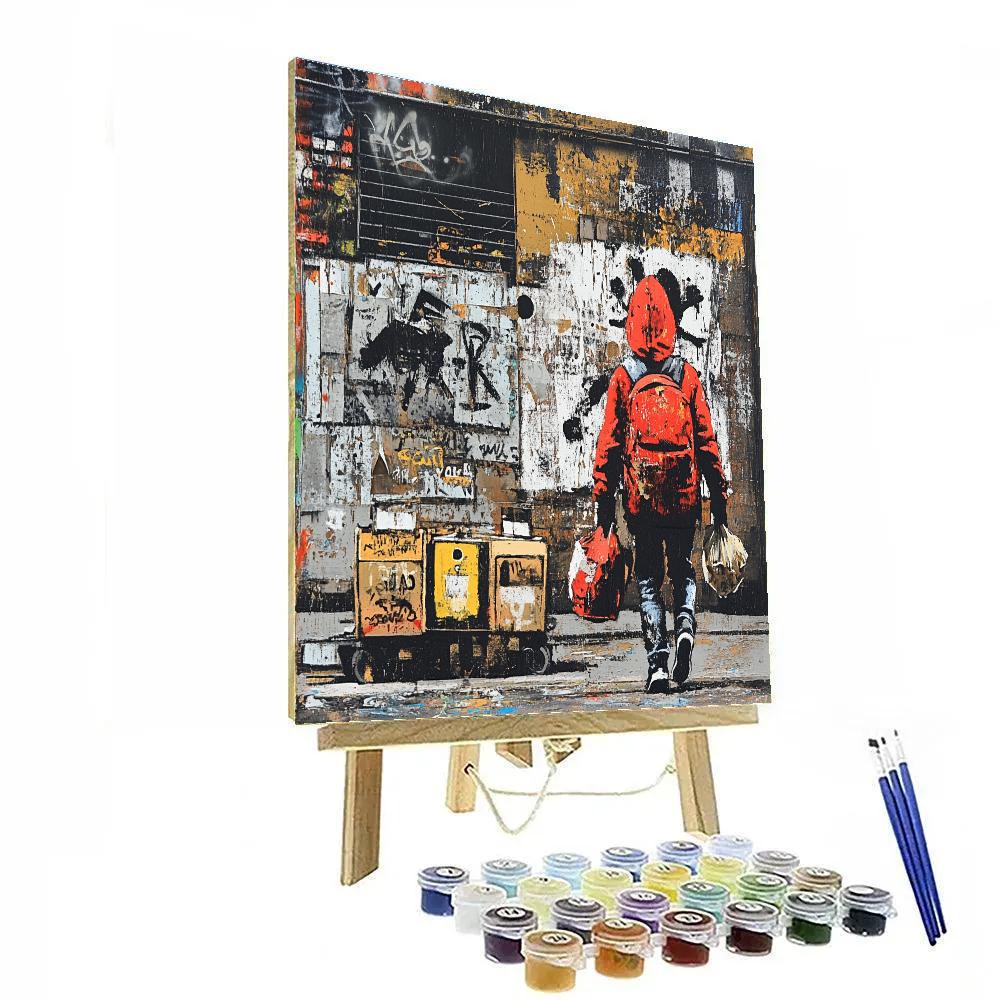 Banksy Inspired Urban Commentary Paint by numbers kits