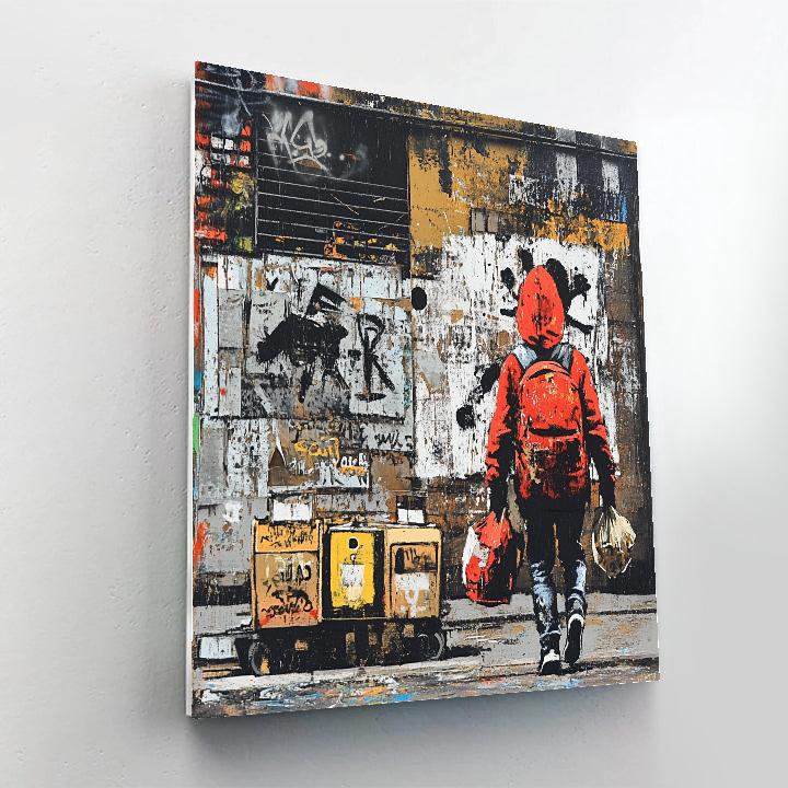 Banksy Inspired Urban Commentary Paint by numbers kits
