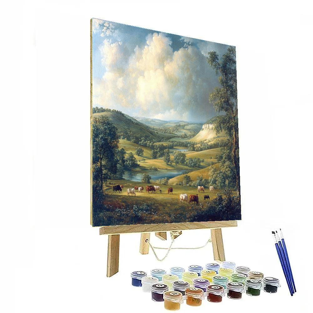 Thomas Gainsborough Inspired Pastoral Landscape Paint by numbers kits