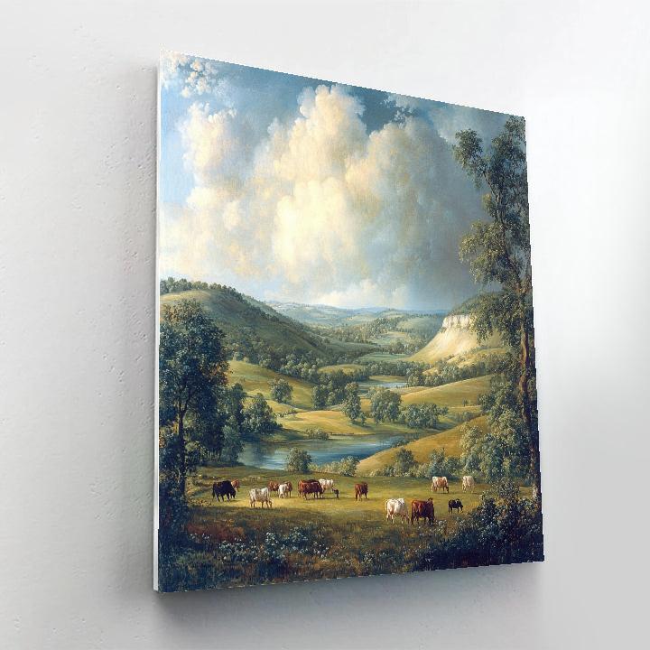 Thomas Gainsborough Inspired Pastoral Landscape Paint by numbers kits