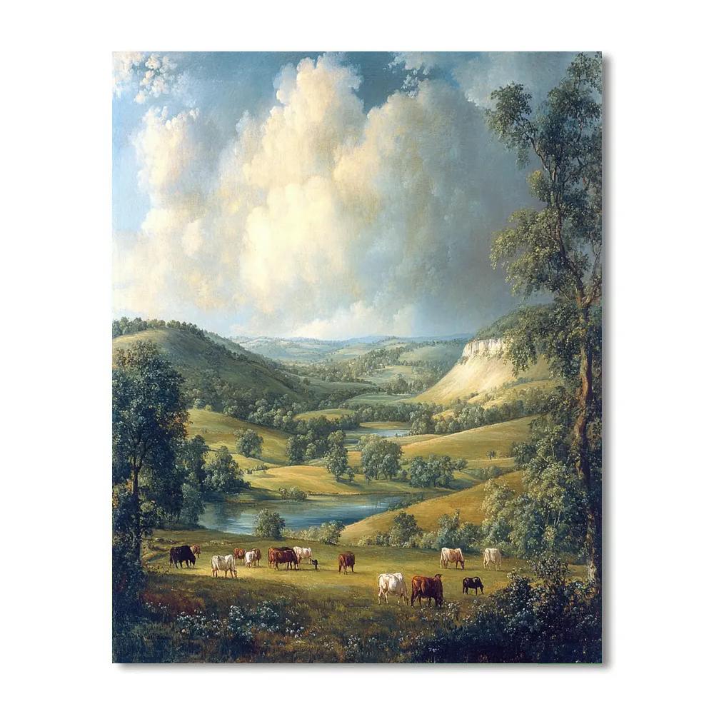 Thomas Gainsborough Inspired Pastoral Landscape Paint by numbers kits