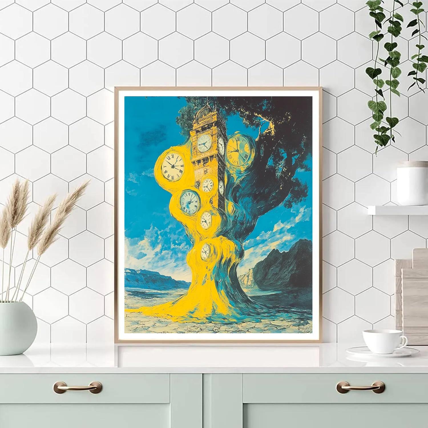 Salvador Dali Inspired Clock Tower paint by numbers