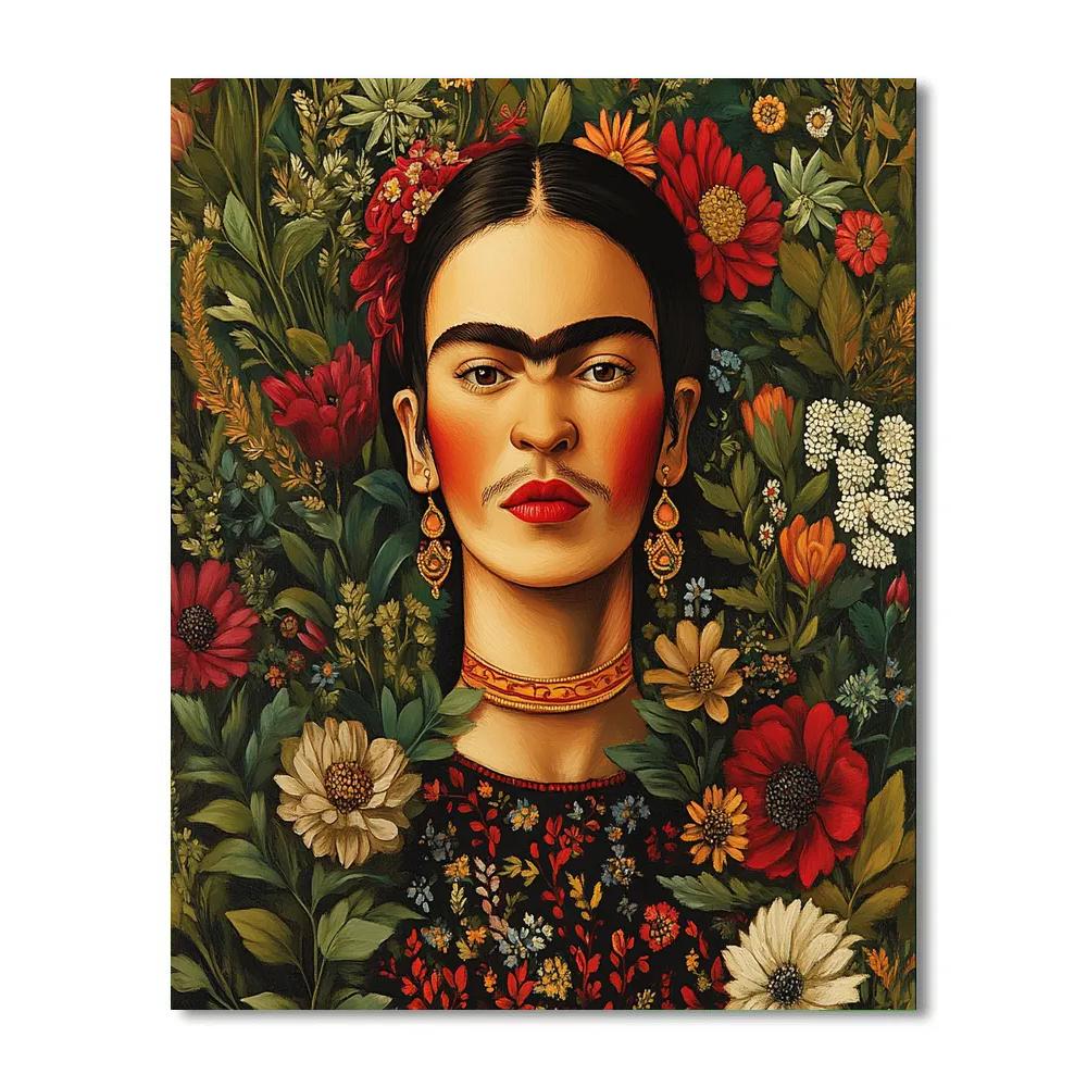 Frida Kahlo Inspired Nature And Identity Numbered painting kits