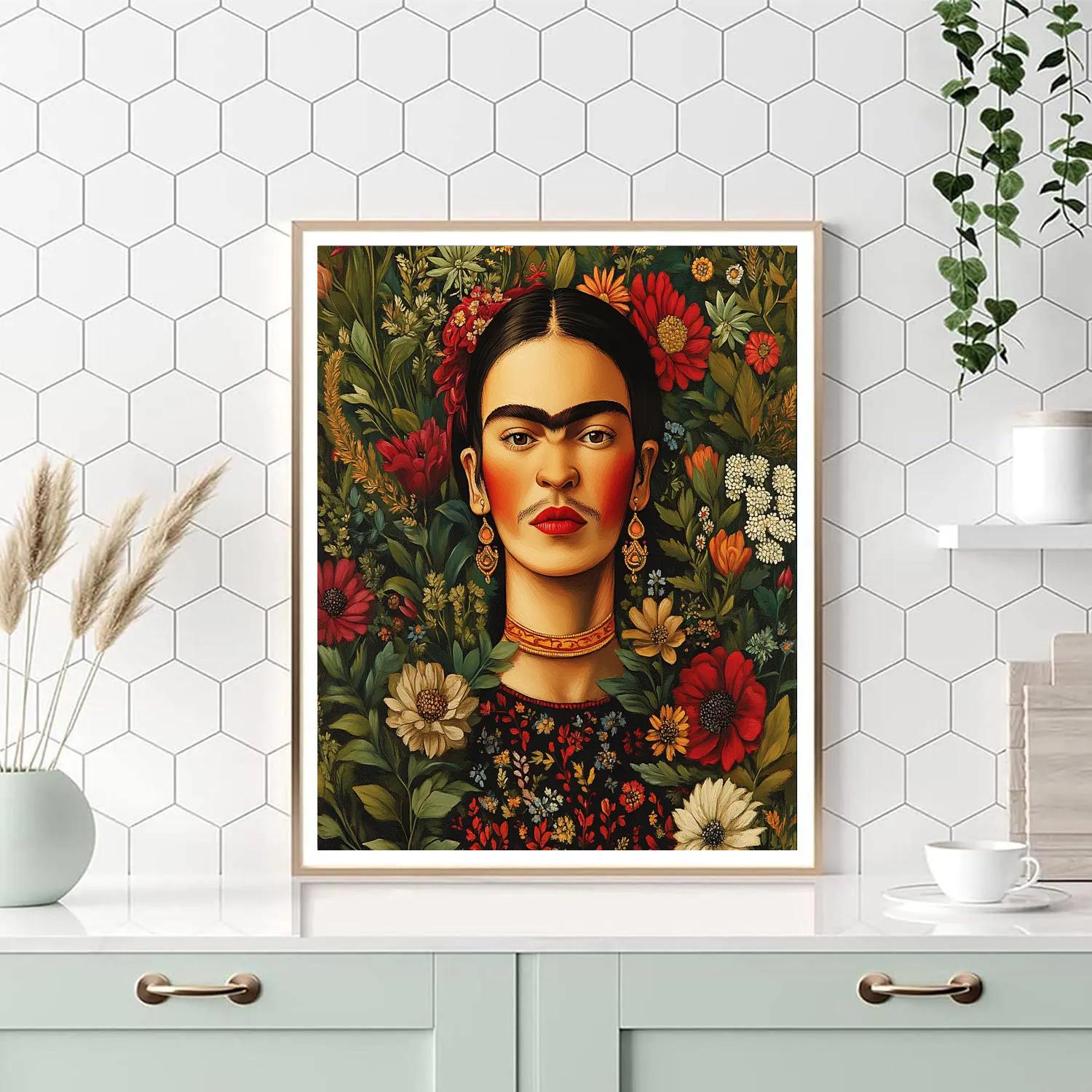 Frida Kahlo Inspired Nature And Identity Numbered painting kits