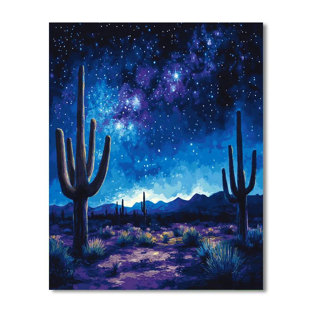 Georgia OKeeffe Inspired Desert Night Numbered painting kits