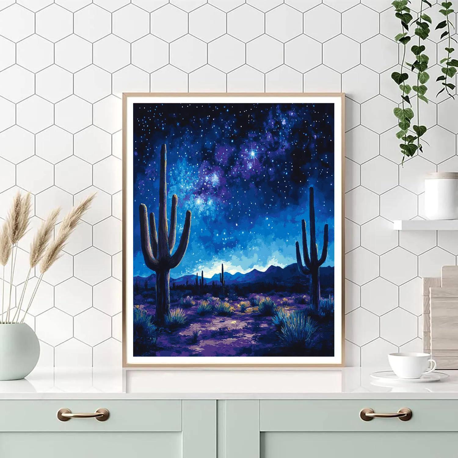 Georgia OKeeffe Inspired Desert Night Numbered painting kits
