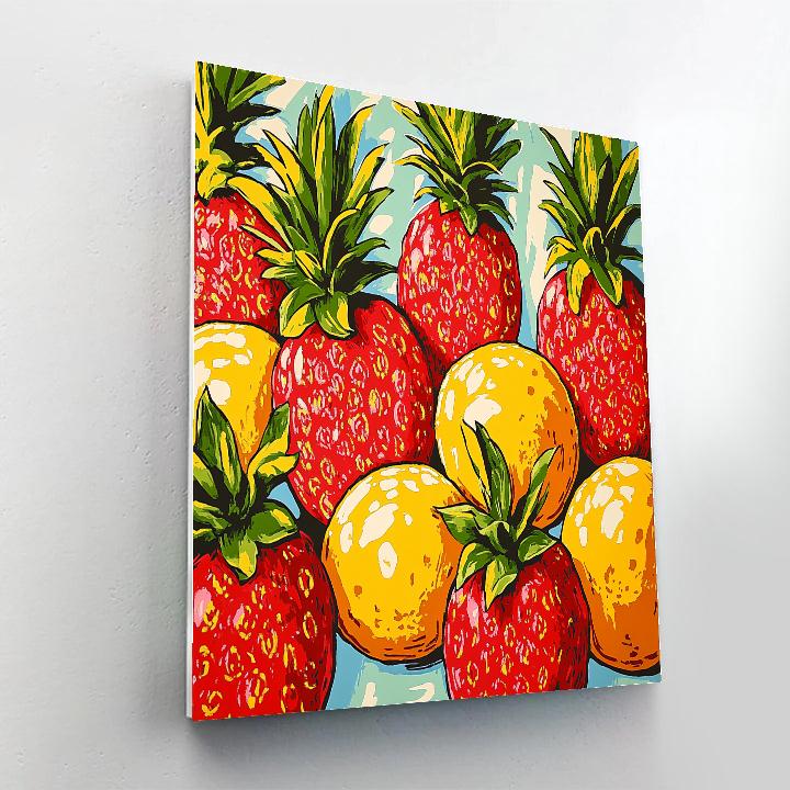 Andy Warhol Inspired Iconic Fruits painting number kit