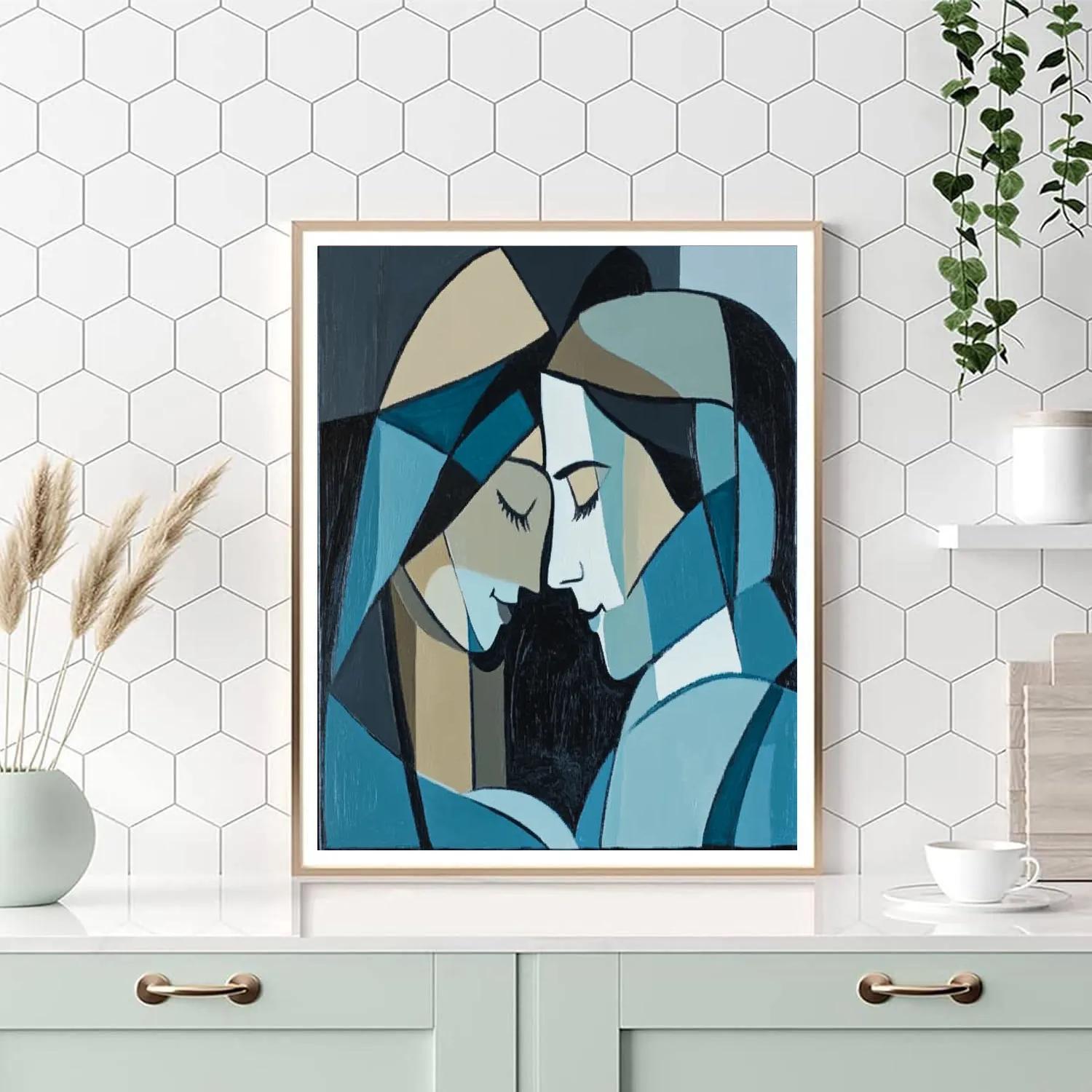 Pablo Picasso Inspired Fragmented Love Numbered painting kits