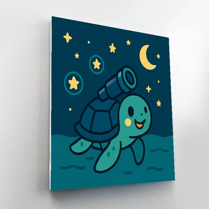 Starlight Explorer Turtle DIY paint by numbers