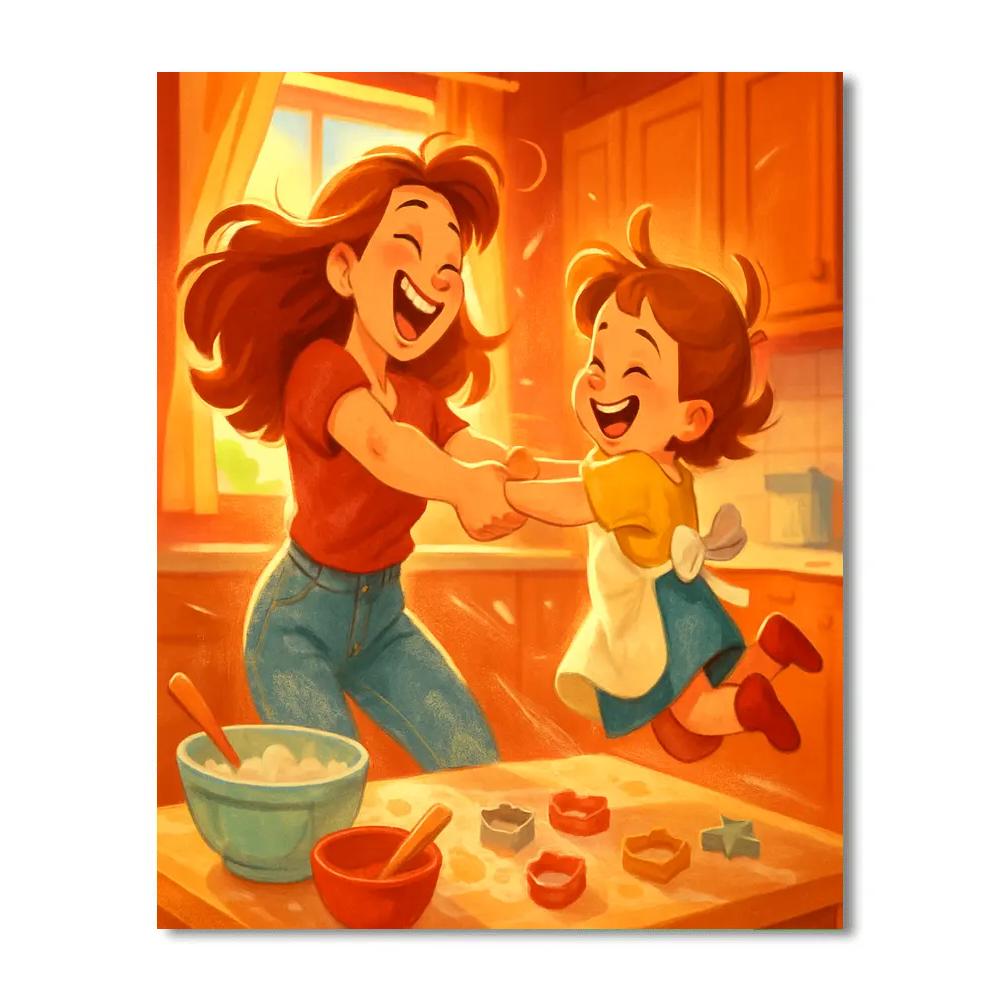 Kitchen Dance Twirl paint by numbers