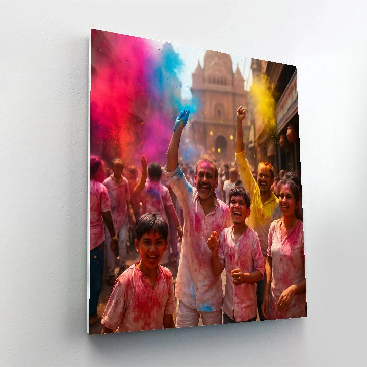 Holi Powder In Mathura painting number kit
