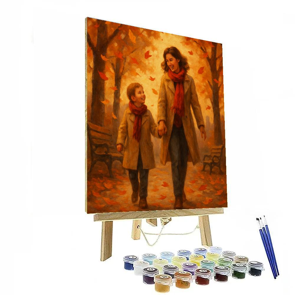 Autumn Leaves Parade paint by number