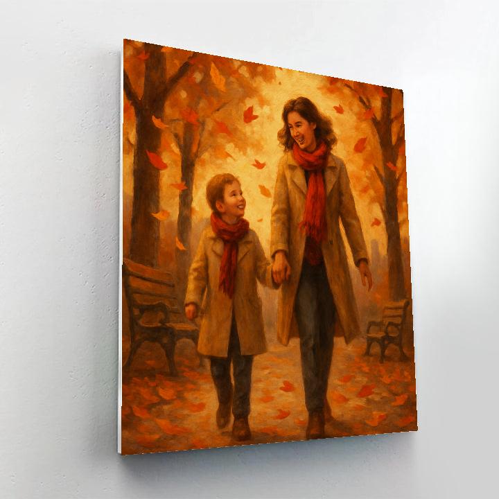 Autumn Leaves Parade paint by number