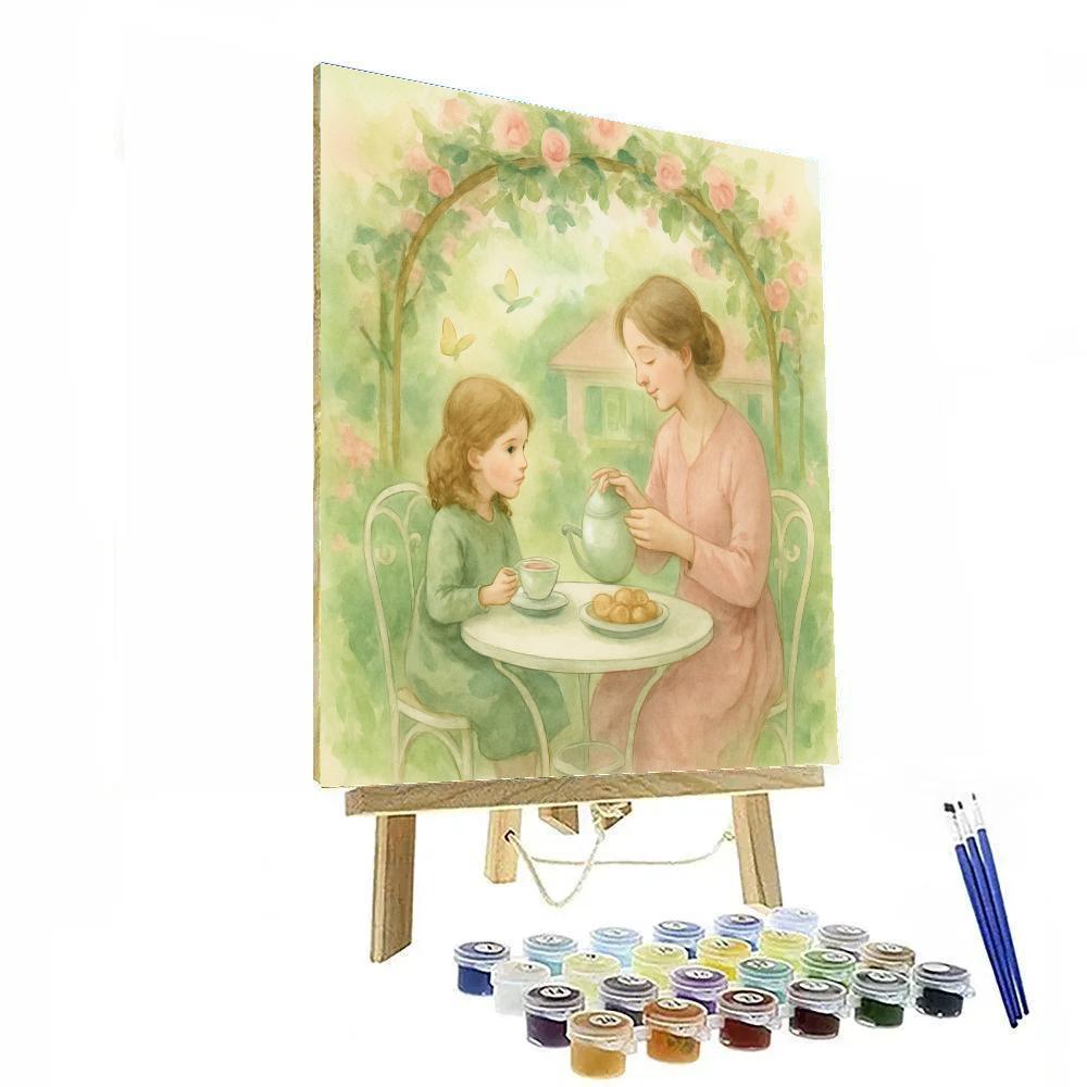 Garden Tea Ceremony paint by color