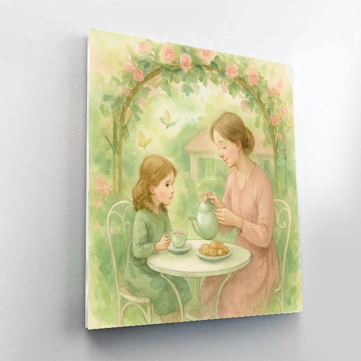 Garden Tea Ceremony paint by color