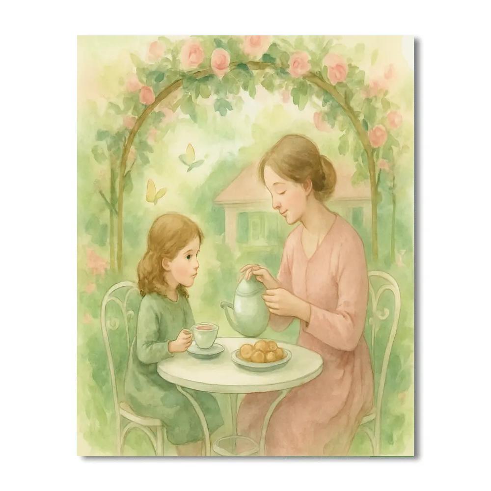 Garden Tea Ceremony paint by color