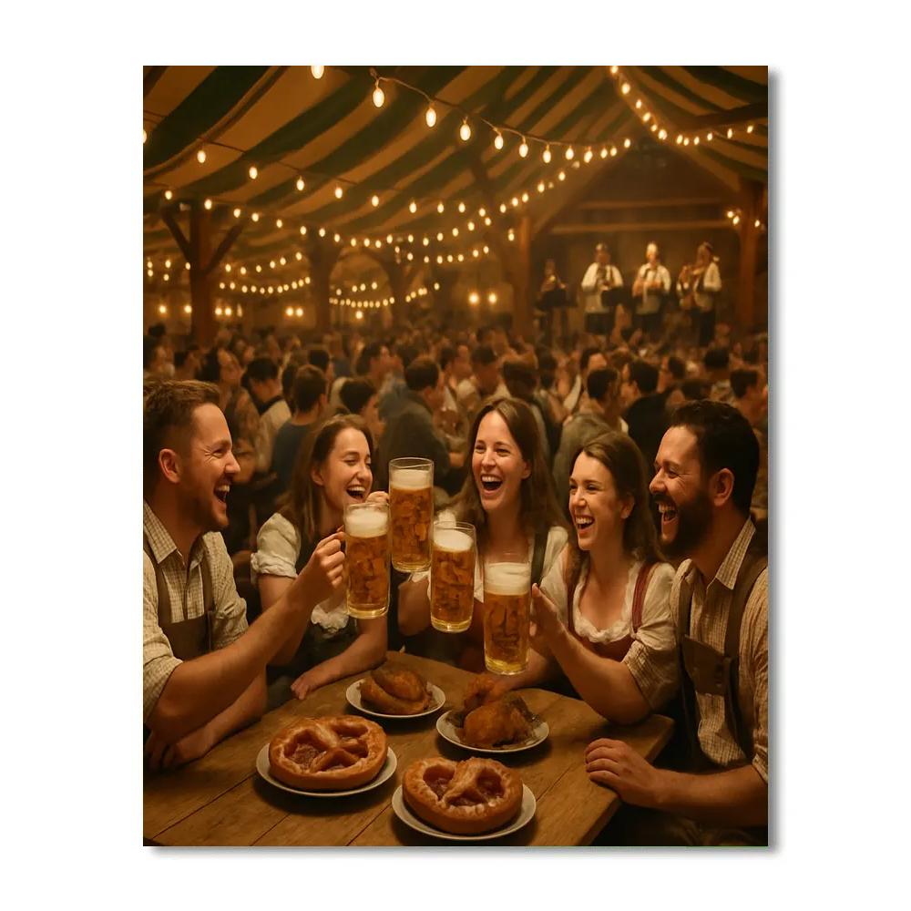 Oktoberfest Long Table Paint by numbers kits