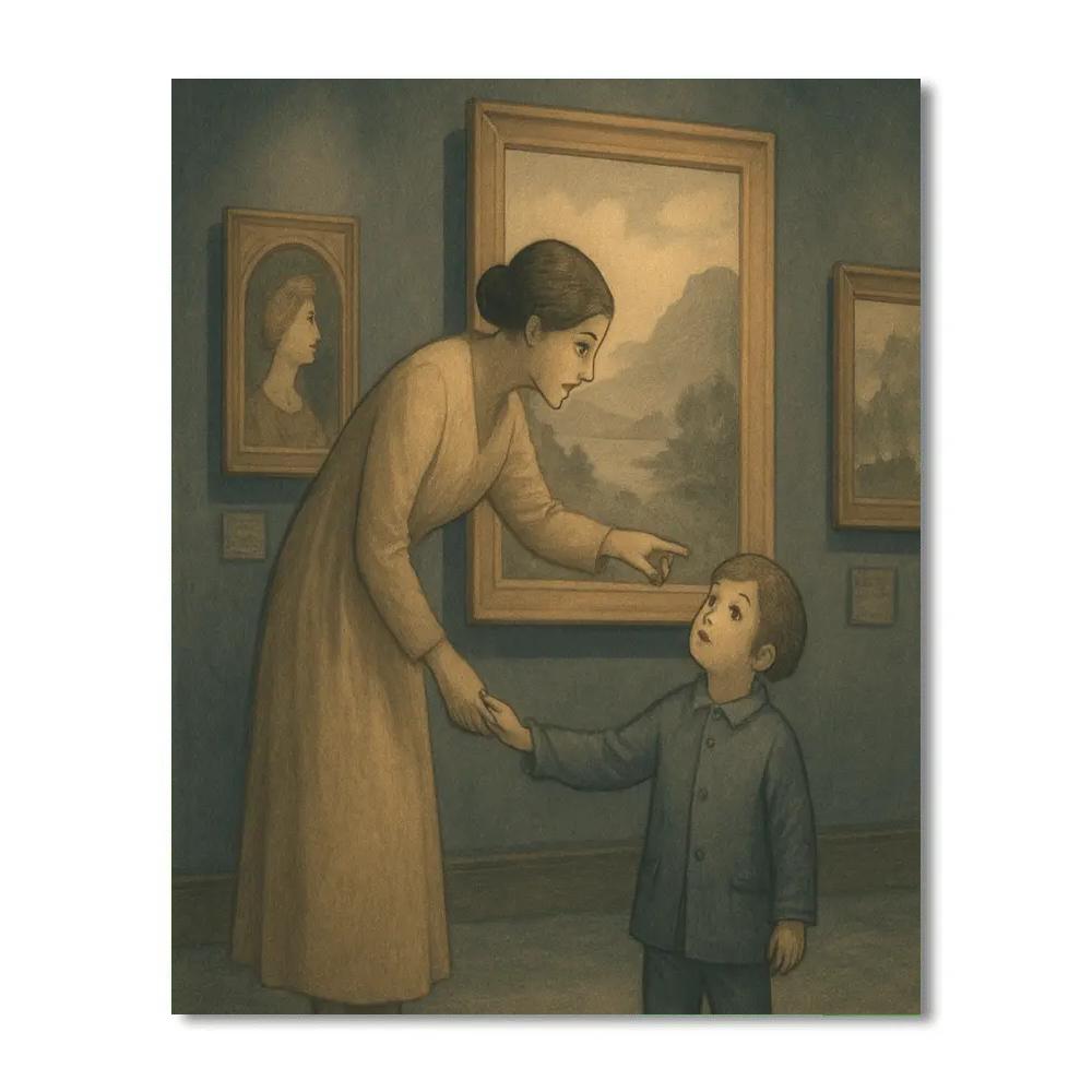 Museum Hand In Hand Painting by numbers kit