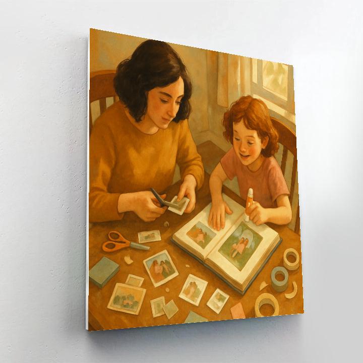 Crafting Memory Collage Numbered painting kits