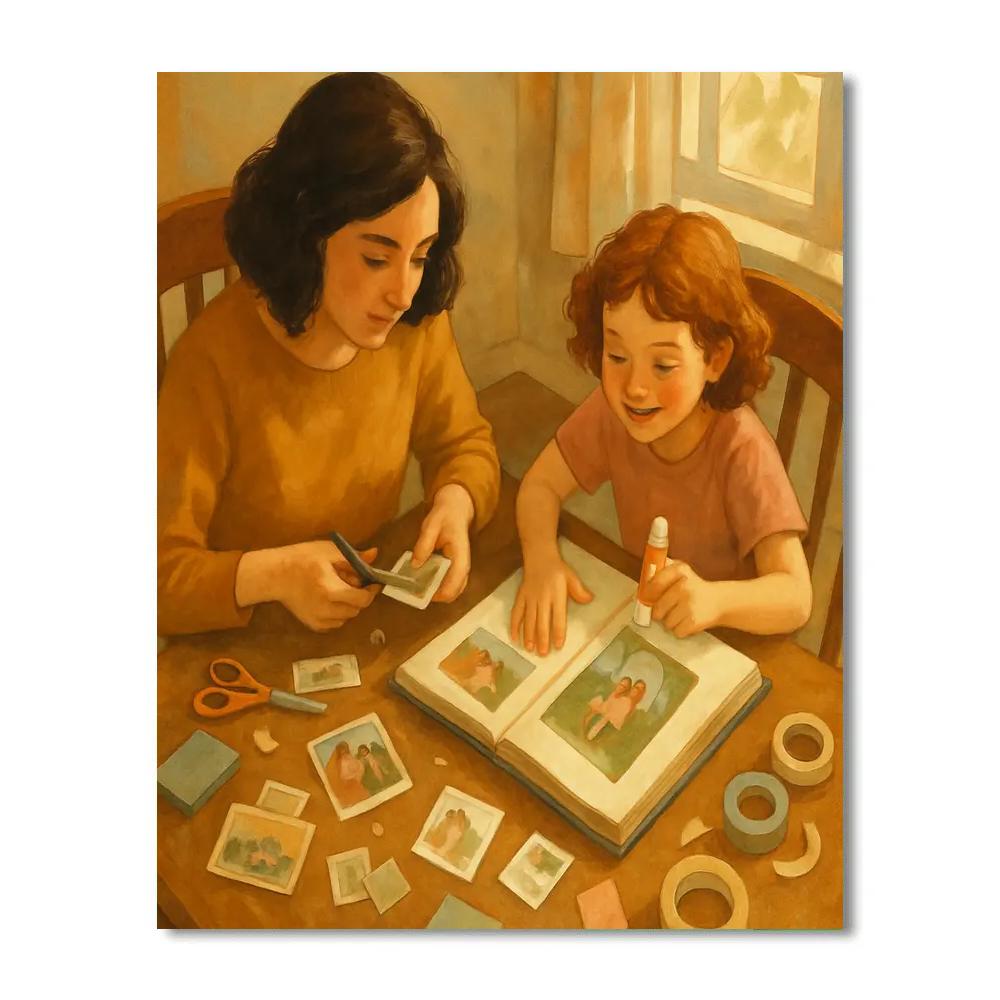 Crafting Memory Collage Numbered painting kits