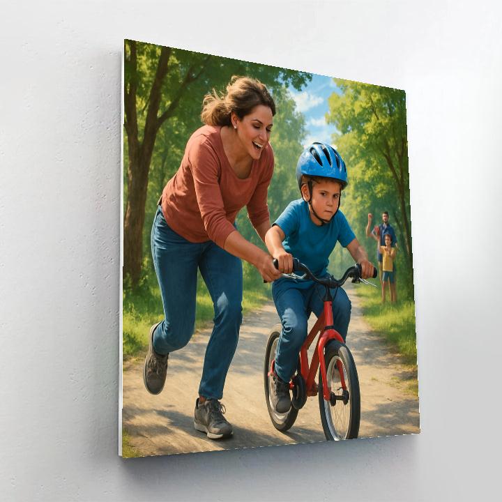 Bike Trail Learning Numbered painting kits