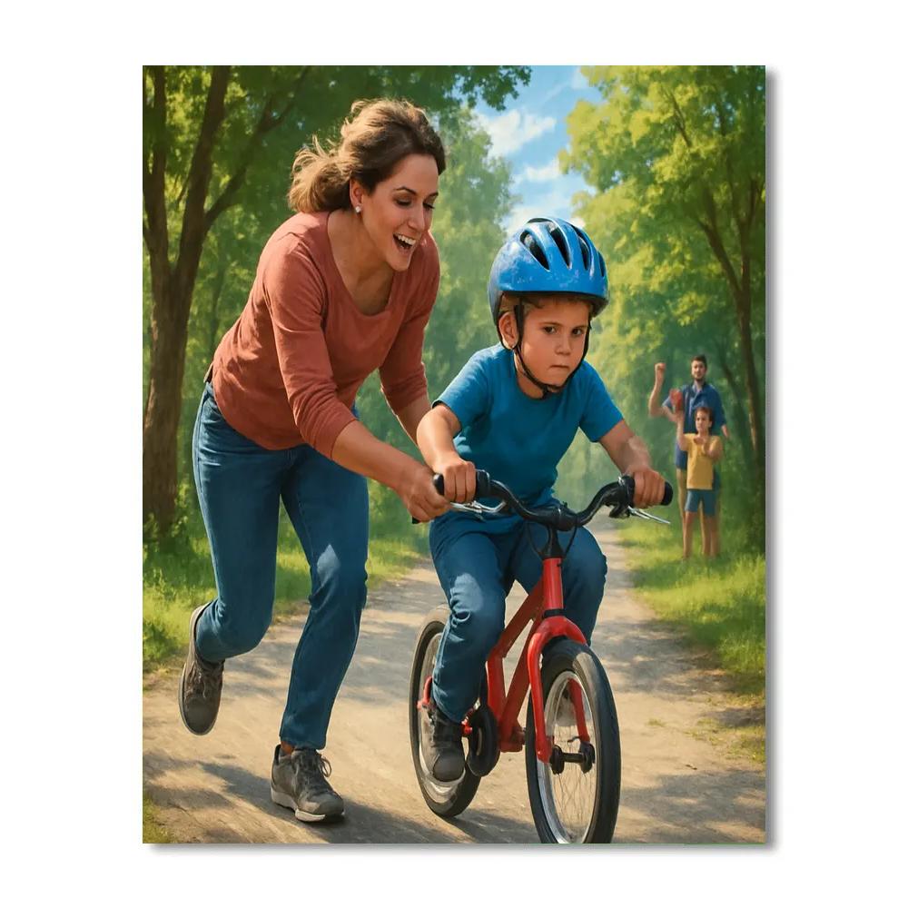 Bike Trail Learning Numbered painting kits