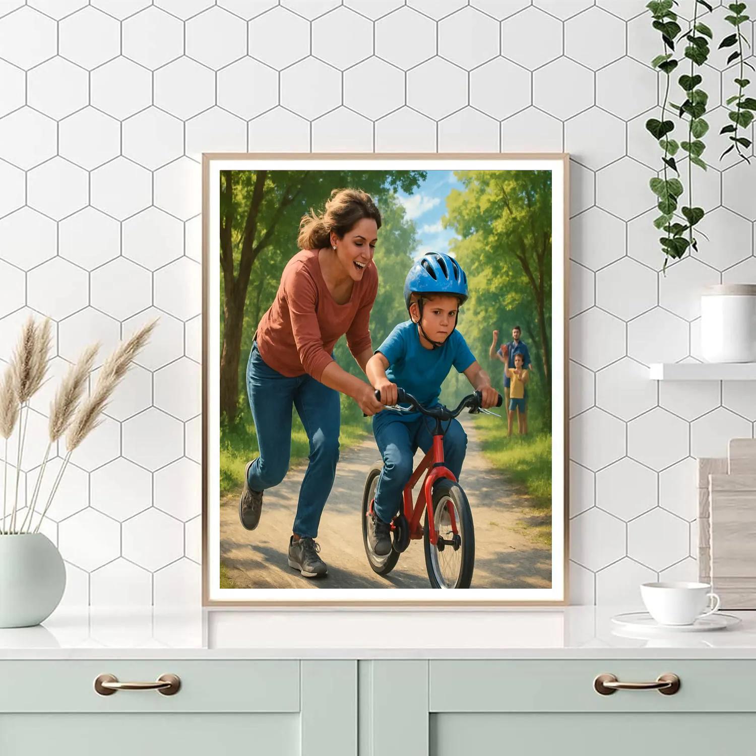 Bike Trail Learning Numbered painting kits
