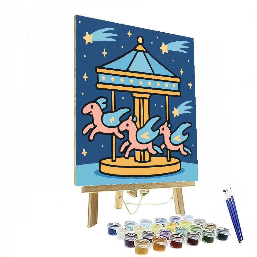 Comet Carousel Horses Paint by numbers kits