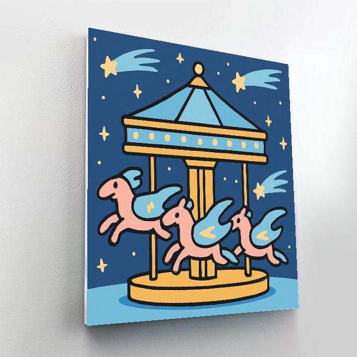 Comet Carousel Horses Paint by numbers kits