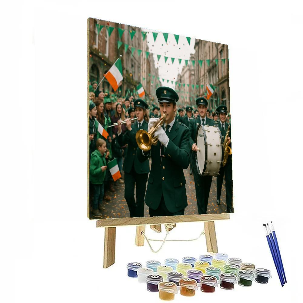 St Patrick Parade Dublin paint by number