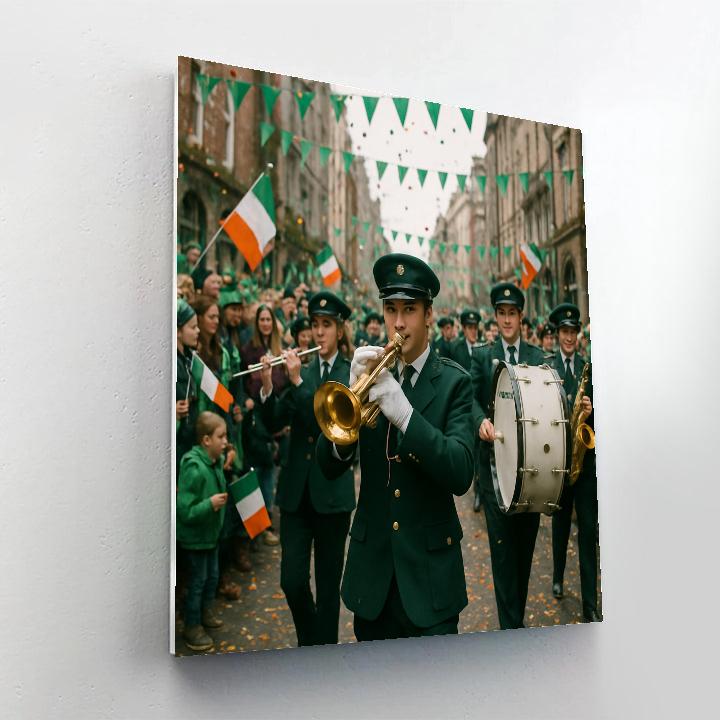 St Patrick Parade Dublin paint by number