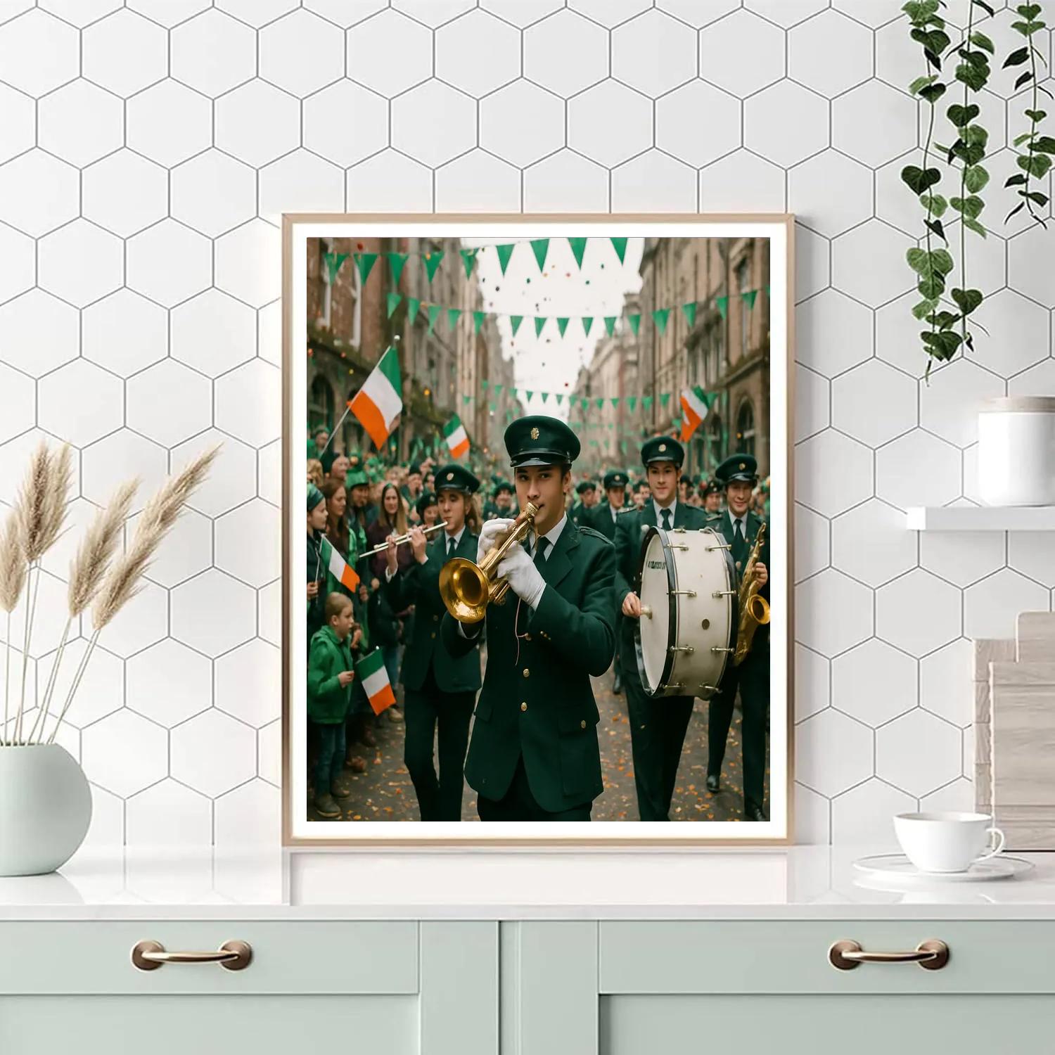 St Patrick Parade Dublin paint by number