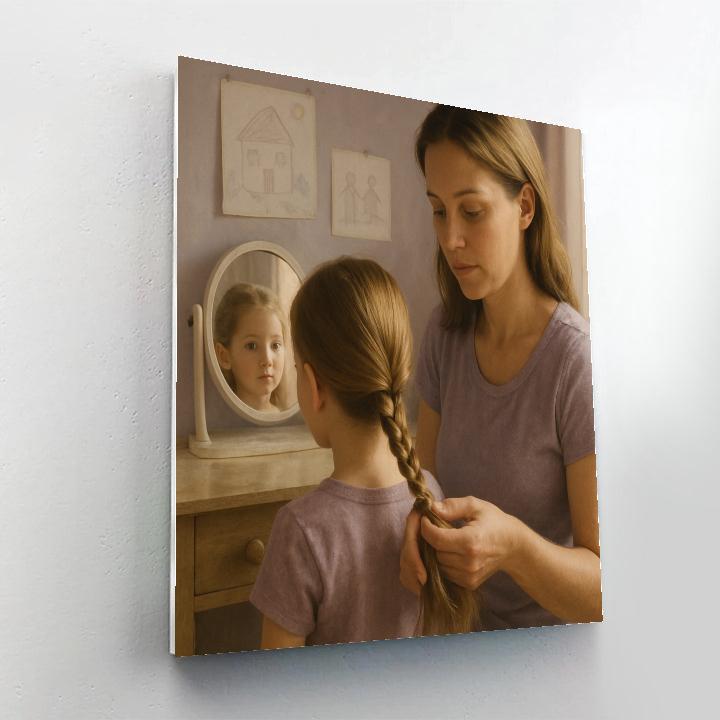 Bedroom Hairbraid Ritual DIY paint by numbers