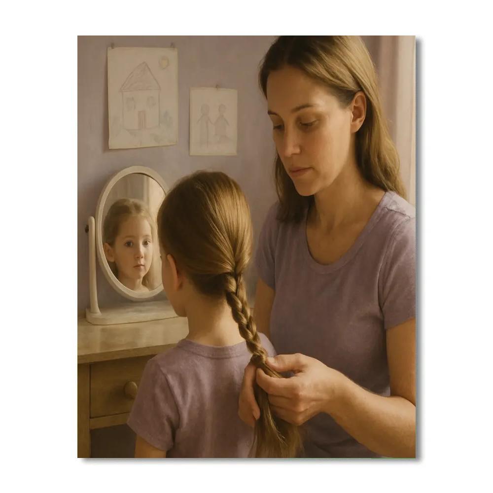 Bedroom Hairbraid Ritual DIY paint by numbers