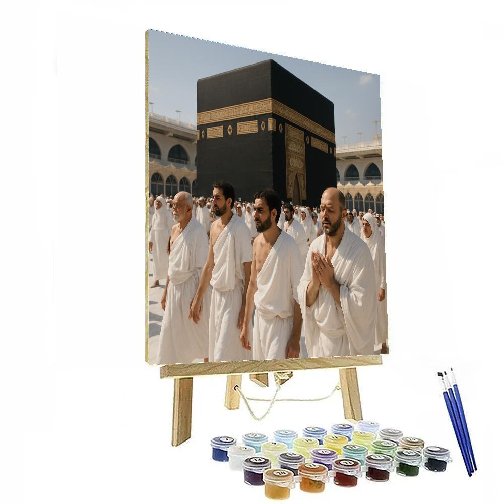 Hajj Pilgrim Tawaf Painting by numbers kit