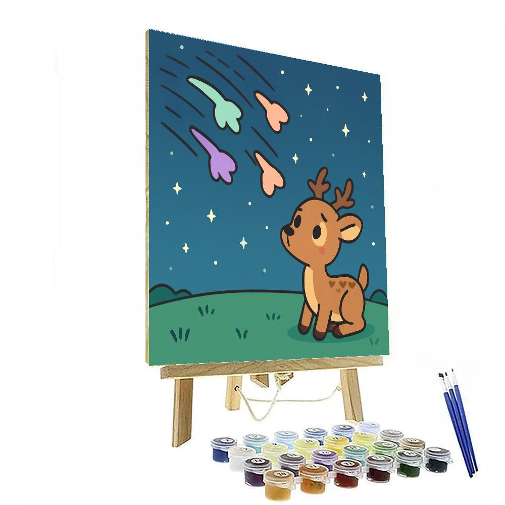 Meteor Meadow Deer Paint by numbers art