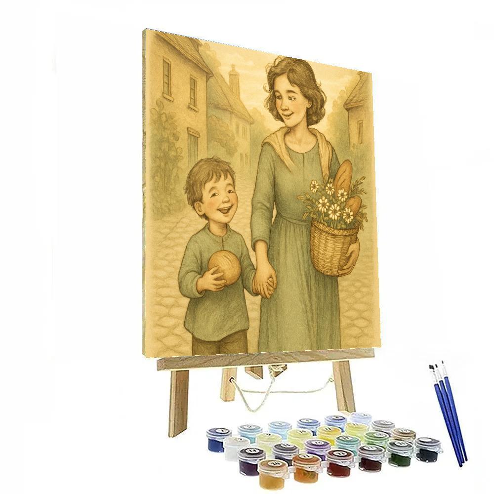 Sunrise Market Basket Numbered painting kits