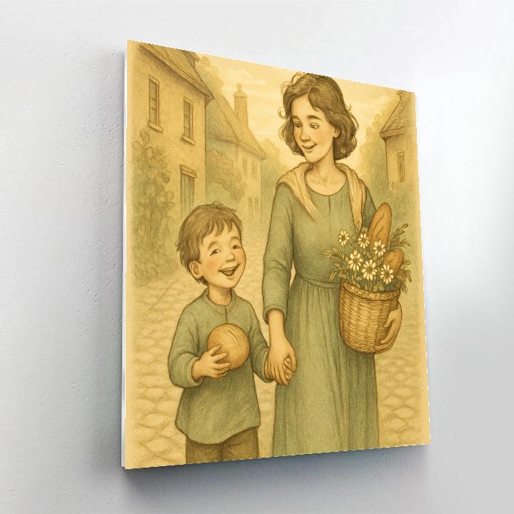 Sunrise Market Basket Numbered painting kits