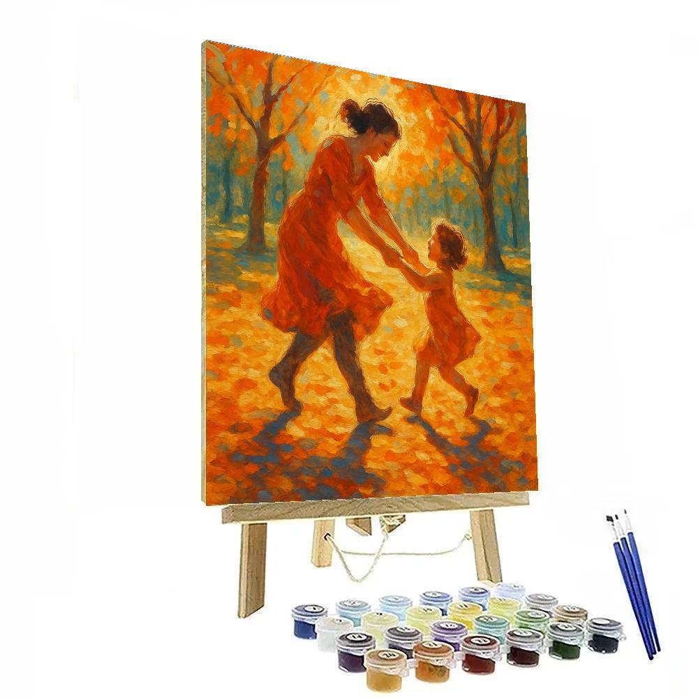 Dancing Shadows In The Park Number painting