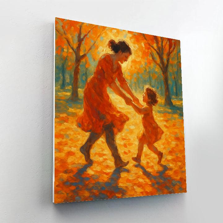 Dancing Shadows In The Park Number painting