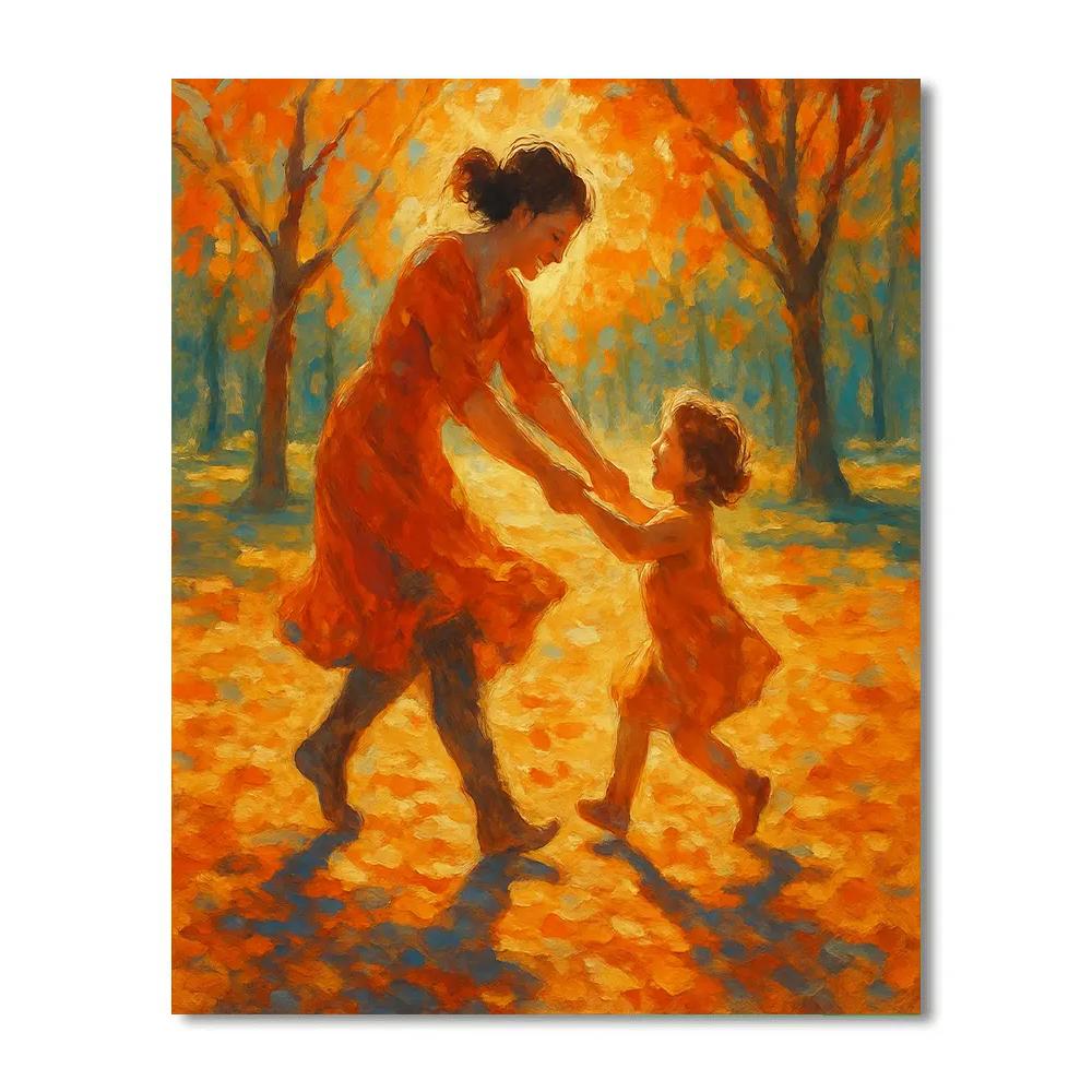 Dancing Shadows In The Park Number painting